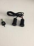 Holograme LED Proiector Logo OPEL, Lumini Uși, Tuning Auto, 12V, Negru, Set 2 Buc + Freza Inclusă