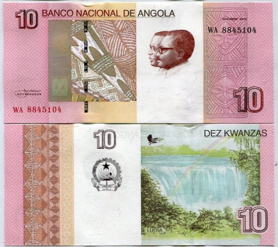 !!! NOU : ANGOLA - 10 KWANZAS 2012 (2017) - P NEW - UNC foto