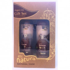 Set Natura sampon + balsam par ulei de argan foto