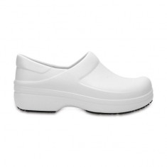 Saboti de lucru pentru femei Crocs Neria Pro Clog White (CRC204045-100) foto