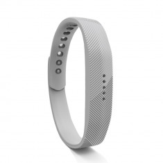 Bratara de rezerva din silicon pentru Fitbit Flex 2, gri deschis foto