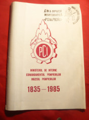 Catalog-A IVa Expozitie Numismatica Pompieri ,cu stampila Expozitiei 1985 foto