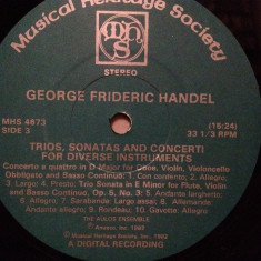 HANDEL - TRIOS,SONATAS and CONCERTI FOR...(1982/AMRECO/USA) - VINIL/Impecabil