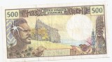 Bancnota Franta Outre Mer 500 Franci, ND (1992), VF