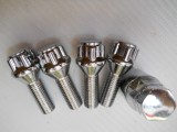 Set Antifurt Roti Skoda Fabia, Otel Calit, 4 Prezoane + Cheie Unica, Compatibil Diverse Modele Auto