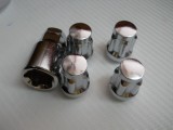 Piulite Antifurt Roti M14x1.5 Otel Calit Set 4 buc + Cheie Unica Auto