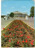 CPI (B8522) CARTE POSTALA - BUCURESTI. PAVILIONUL CENTRAL DIN COMPLEXUL EXPOZITI, Circulata, Fotografie