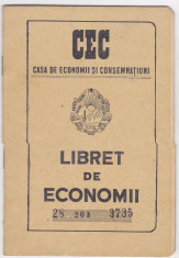 Carnet CEC , Libret de Economii foto