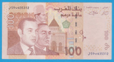 (1) BANCNOTA MAROC - 100 DIRHAMS 2002, STARE FOARTE BUNA foto