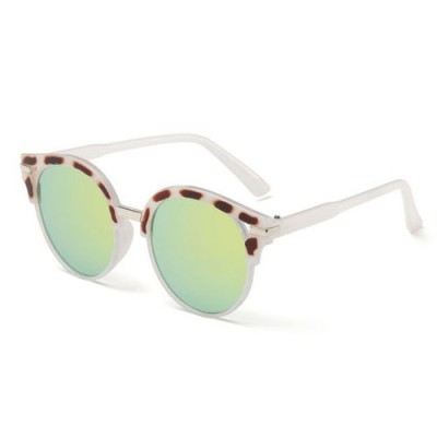 Ochelari Soare Dama Lentile Rotunde Cu Reflexie - Protectie UV 100% - Model 3 foto