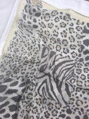 Esarfa fina matase animal print, leopard, sal batic elegant, ocazie, firma foto