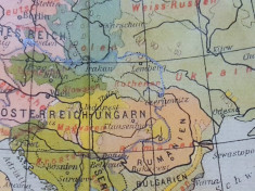 harta veche austro-ungaria transilvania ardeal foto