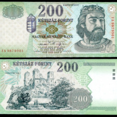 UNGARIA BANCNOTA DE 200 FORINT 2006 UNC REGELE KAROLY ROBERT NECIRCULATA