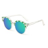 Ochelari de Soare Dama Rotunzi Reflexie UV400 Model 6 + Husa si Laveta Microfibra