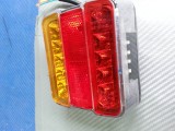 Stop LED Remorca/Rulota 12V, 4 Functii: Pozitie, Frana, Semnalizare, Iluminare numar - Set 2 bucati