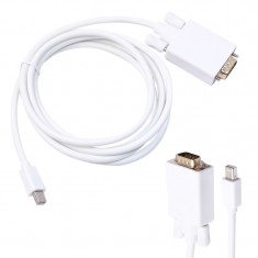 Cablu adaptor Mini DisplayPort - VGA 1080p macbook thunderbolt convertor Full HD foto