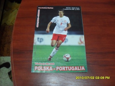 program Polonia - Portugalia foto