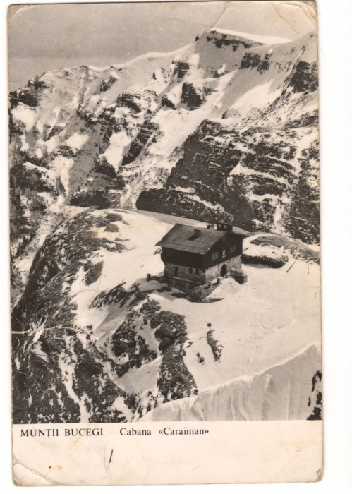 CPI (B8567) CARTE POSTALA - MUNTII BUCEGI. CABANA &quot;CARAIMAN&quot;, RPR