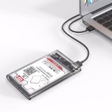 ORICO Carcasa / rack extern pt HDD / SSD 2.5&quot; SATA la USB 3.0 transparent