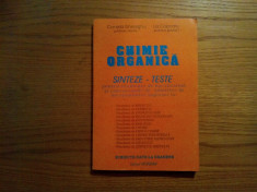 CHIMIE ORGANICA * Sinteze-Teste - Cornelia Gheorghiu, Lia Cojocaru - Mondan,1995 foto