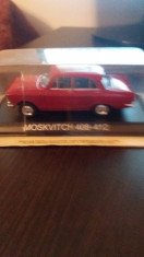 macheta moskvitch 408-412+revista masini de legenda nr. 10 foto