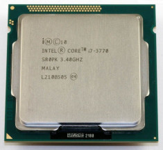 Procesor socket 1155 Intel Ivy Bridge, Core i7 3770 3.4 GHz +cooler stock foto