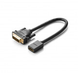 Cablu adaptor DVI-D 24+1 pini tata - HDMI mama pt laptop pc videoproiector tv