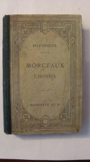 GE - HERODOT &amp;quot;Morceaux Choisis&amp;quot; / limbile greaca si franceza / 1910 foto