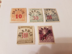 romania/emisiunea baranya 1919 supratipar/5v. MH// foto