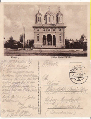 Salutari din Ploiesti (Prahova)- cenzura WWI, WK1-Biserica foto