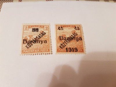 romania/emisiunea baranya 1919 supratipar/seceratori/2v.MH/ foto