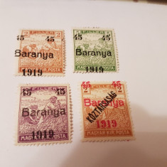 romania/emisiunea baranya 1919 supratipar/seceratori/s