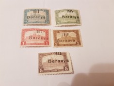 romania/emisiunea baranya 1919 supratipar/parlament/5v. MH foto