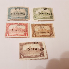 romania/emisiunea baranya 1919 supratipar/parlament/5v. MH