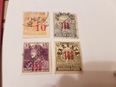 romania/emisiunea baranya 1919 supratipar/4v. mixte/ foto