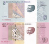 Bancnota Angola 5 si 10 Kwanzas 2012 - P151A/151B UNC ( set 2 bancnote )