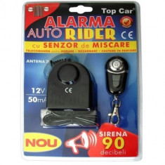 Alarma auto cu senzor de soc Top Car, 12V 50mA foto