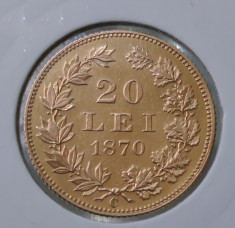 20 lei 1870 - AUR foto