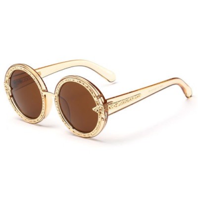 Ochelari De Soare Dama Design Unic cu Lentile Rotunde - Model 2 foto
