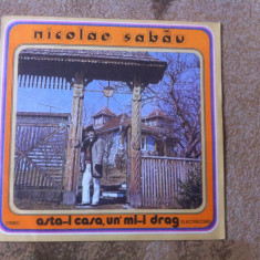 nicolae sabau asta-i casa un mi-i drag disc vinyl lp muzica populara folclor VG+