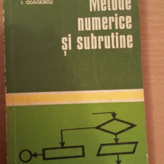 Metode numerice si subrutine