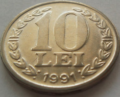 Moneda 10 LEI - ROMANIA, anul 1991 *cod 3636 foto