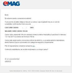Voucher eMAG, cod reducere eMAG, cupon discount 114 LEI foto