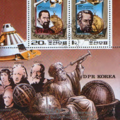 Korea de Nord - 350 de ani de la nasterea lui J.Kepler 1980 - Colitza stamp.