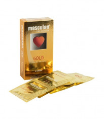 10 Buc. Prezervative Vanilie Masculan Gold Edition foto