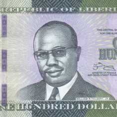 Bancnota Liberia 100 Dolari 2016 - P35a UNC