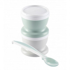 Set Recipiente cu Capac si Lingurita Celadon Green foto