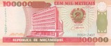 Bancnota Mozambic 100.000 Meticais 1993 - P139 UNC