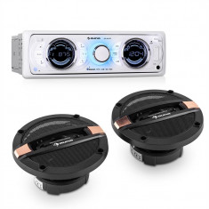 Auna MD-170-BT CAR-HIFI-SET, autoradio + difuzor pe 4 cai, MP3, USB, SD, BT foto