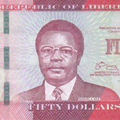 Bancnota Liberia 50 Dolari 2016 - P34a UNC